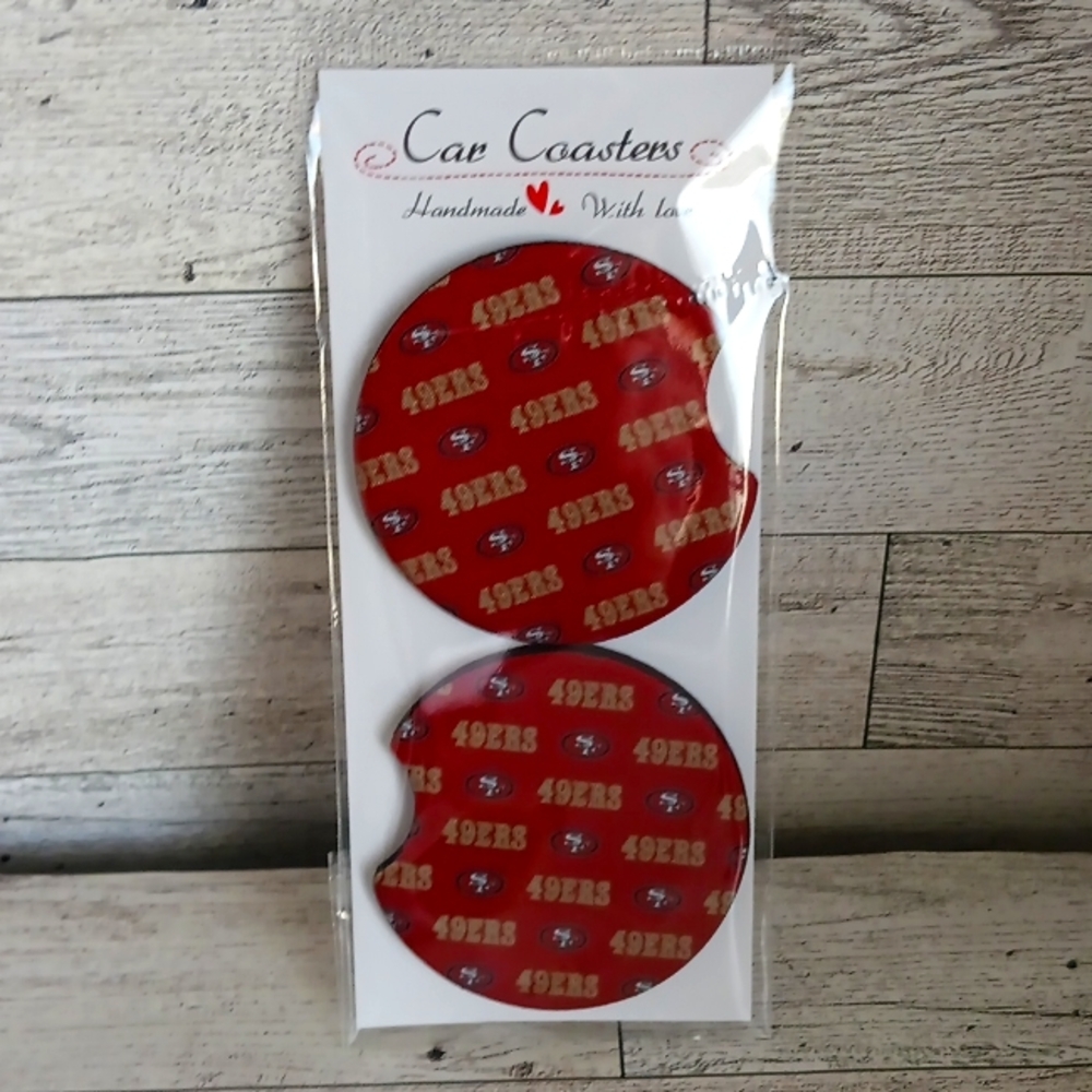49ers Car Coasters